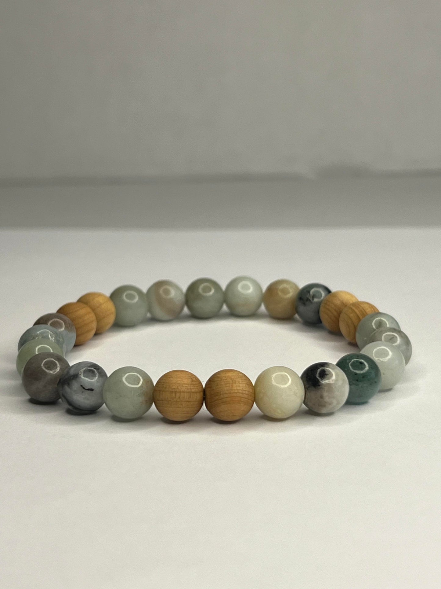 Indian Agate and Jasper with Wood