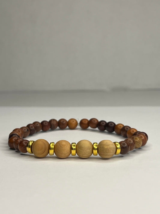 Pietersite with Organic Wood and Golden Steel