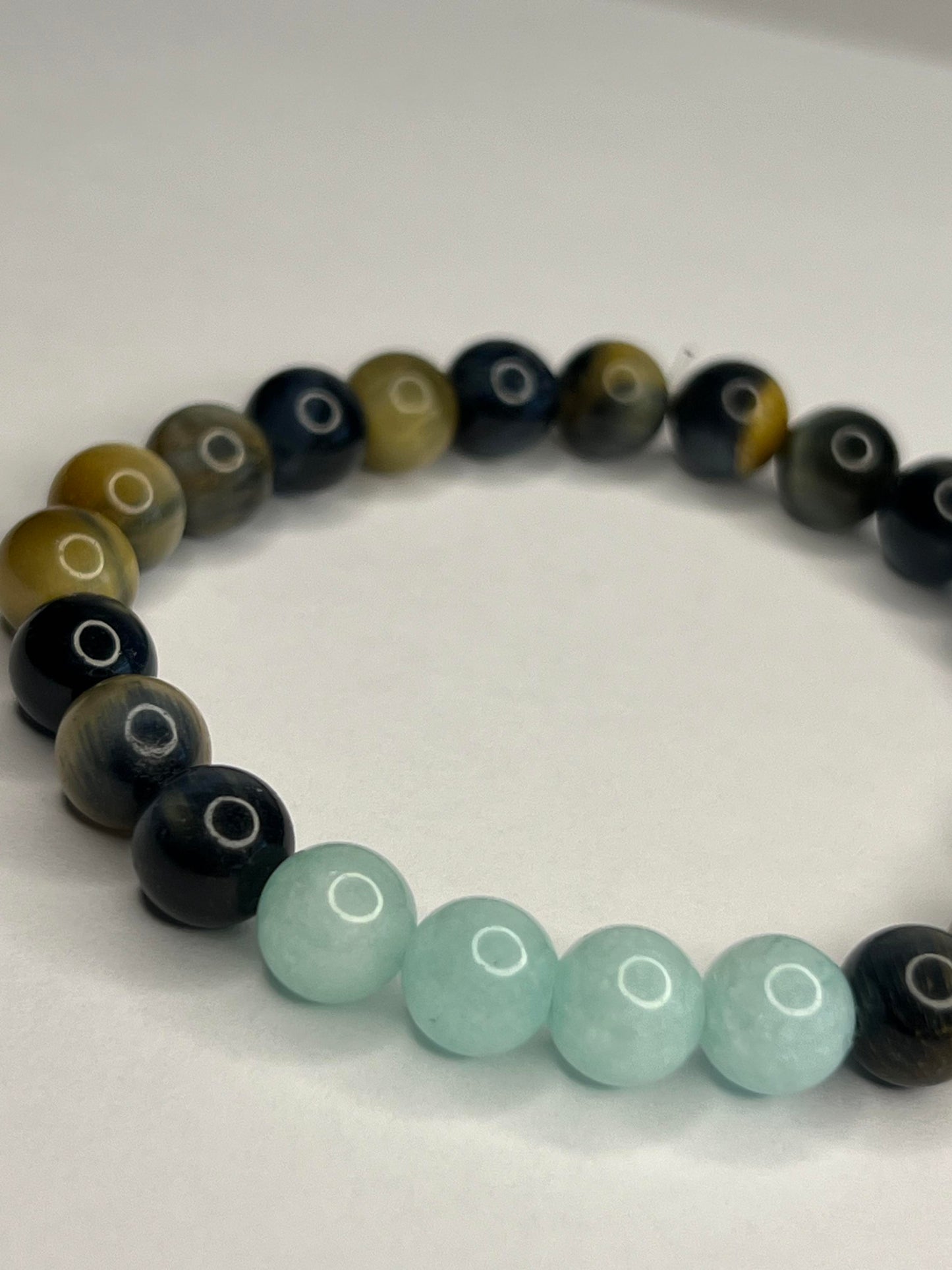 Tiger eye with Turquoise Quartz