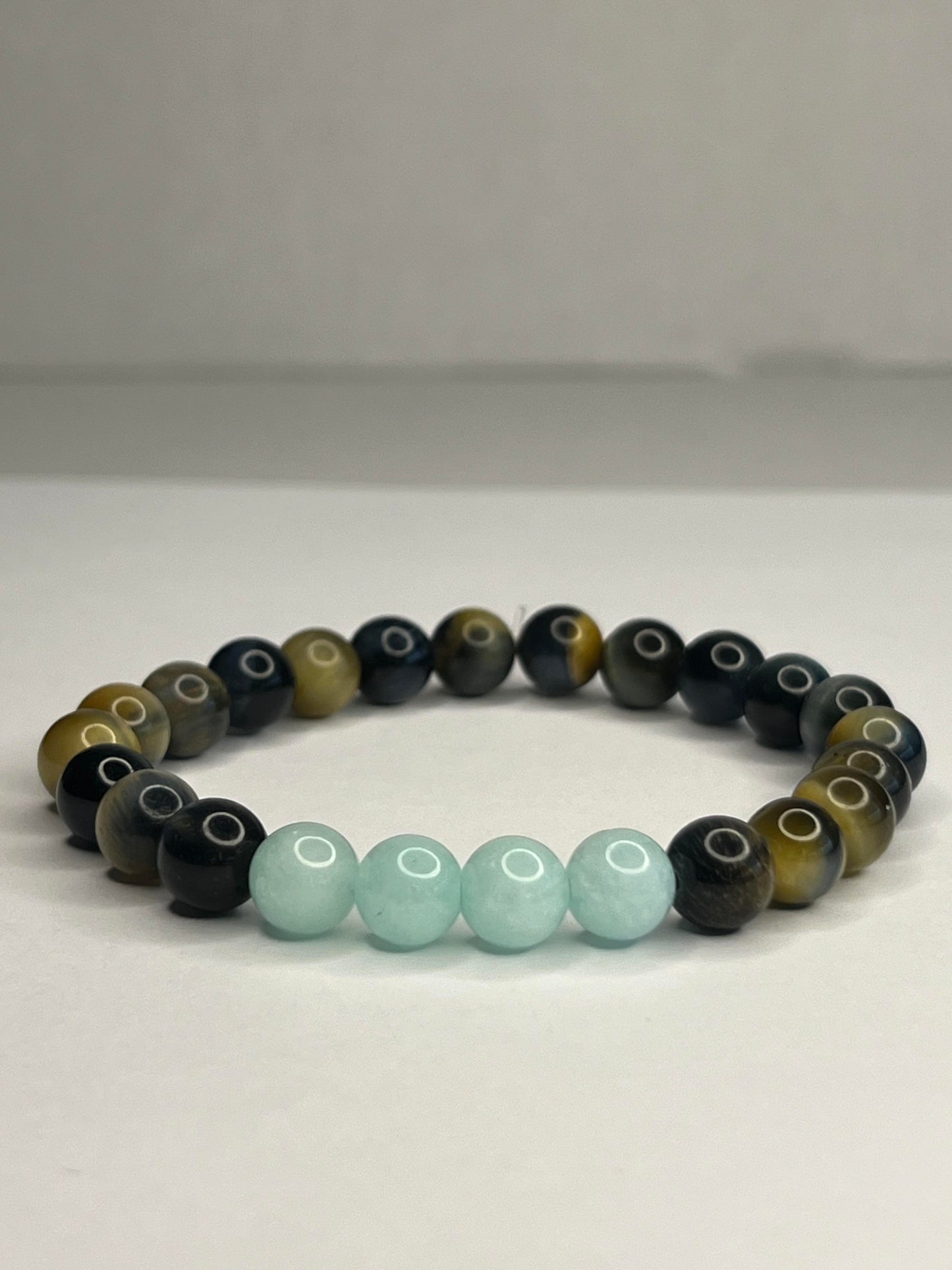 Tiger eye with Turquoise Quartz