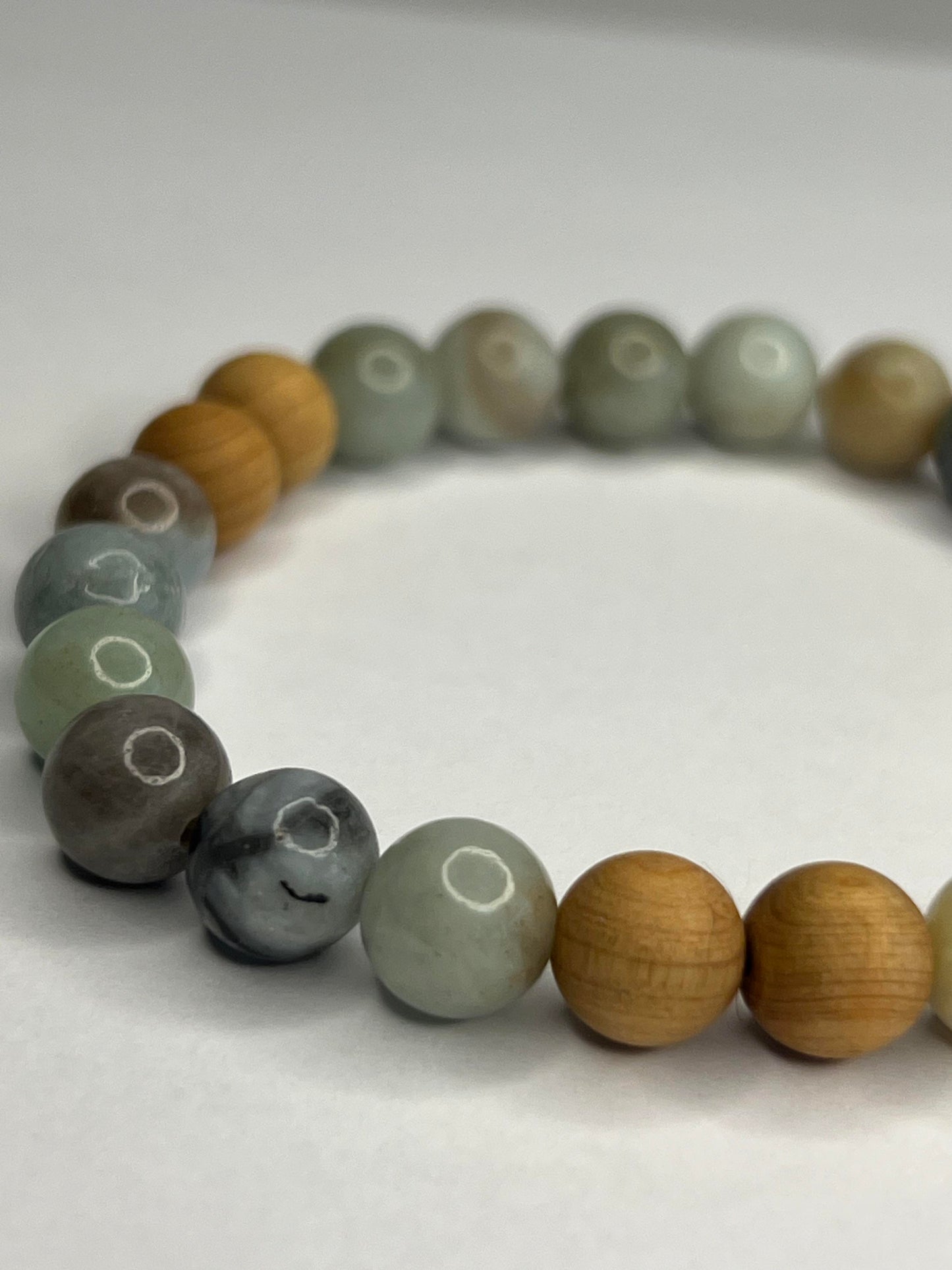 Indian Agate and Jasper with Wood