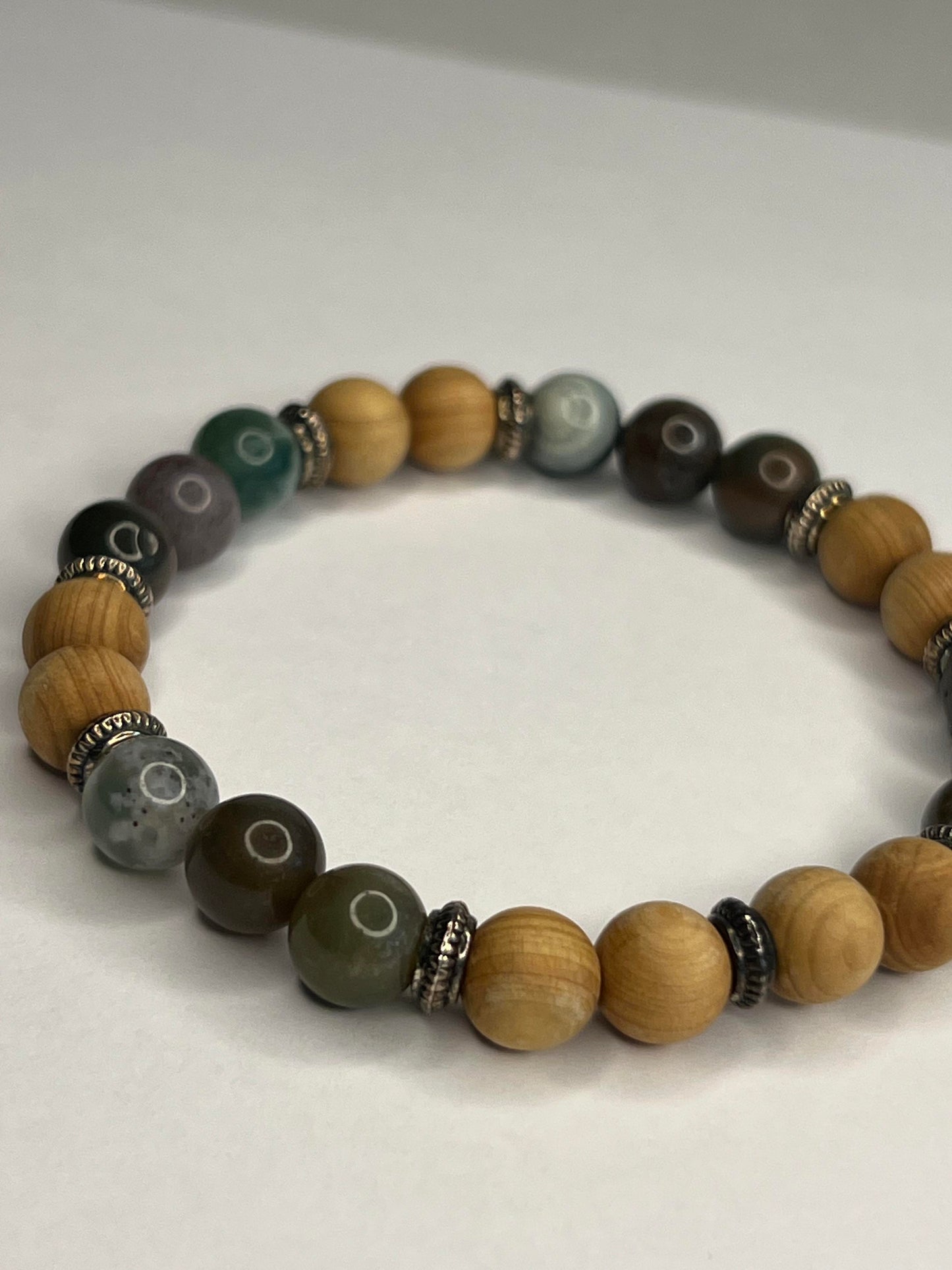 Jasper with Wood and steel