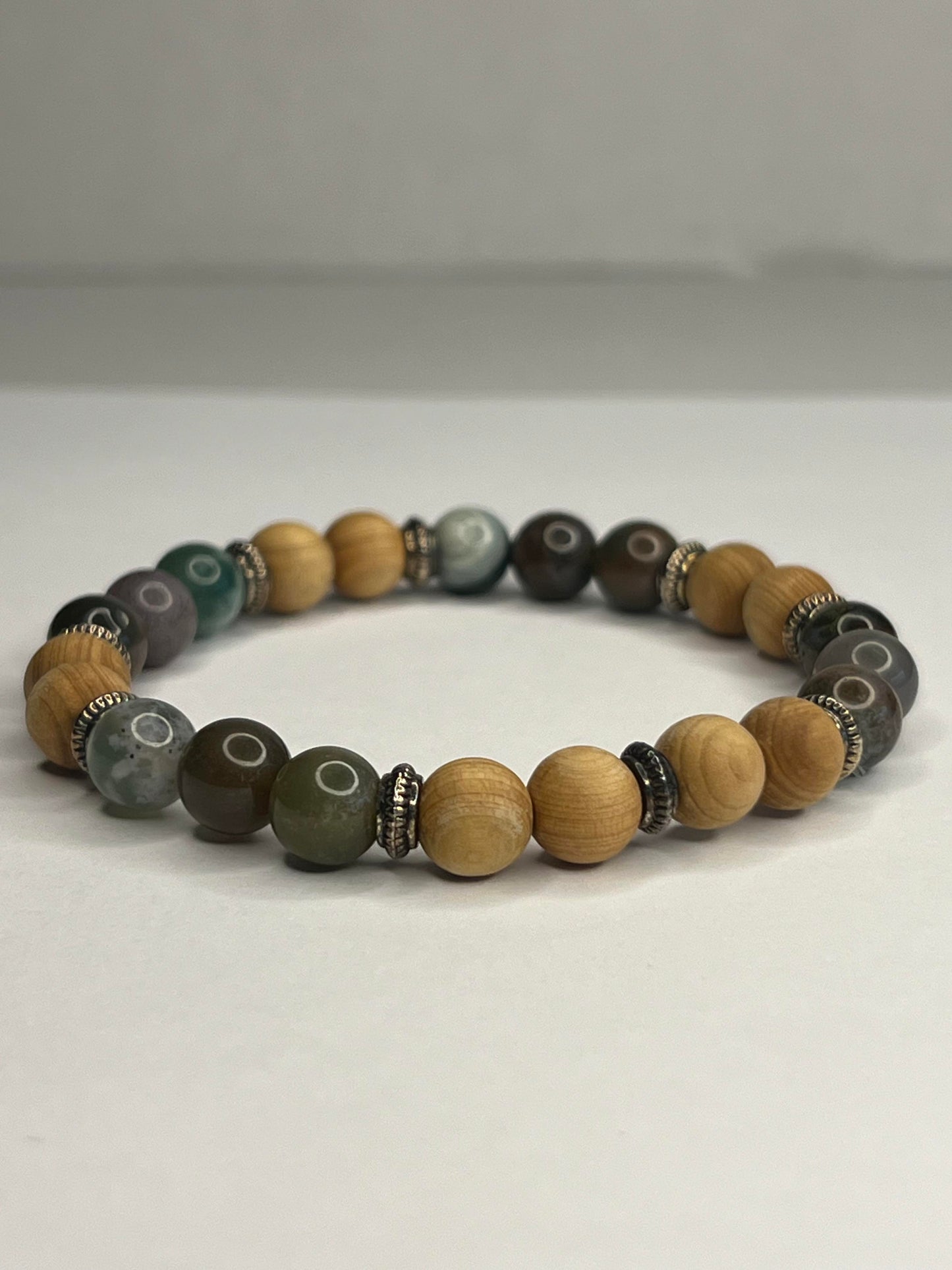 Jasper with Wood and steel