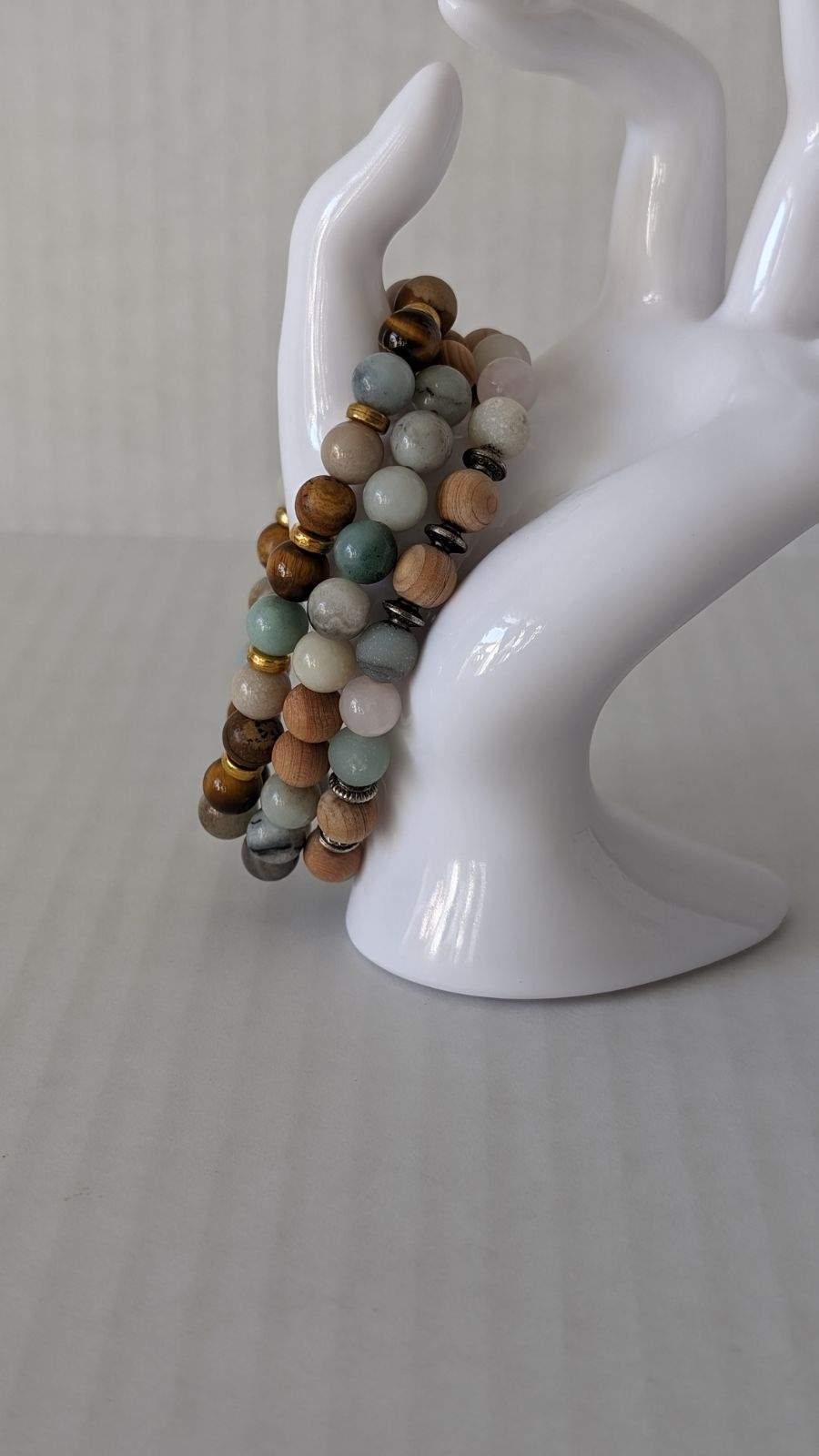 Indian Agate and Jasper with Wood