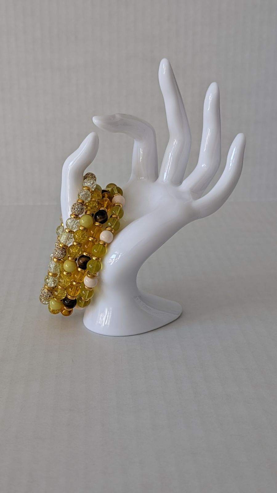 Apophyllite, Yellow Crystal, and Golden Steel