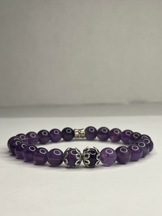 Amethyst with steel