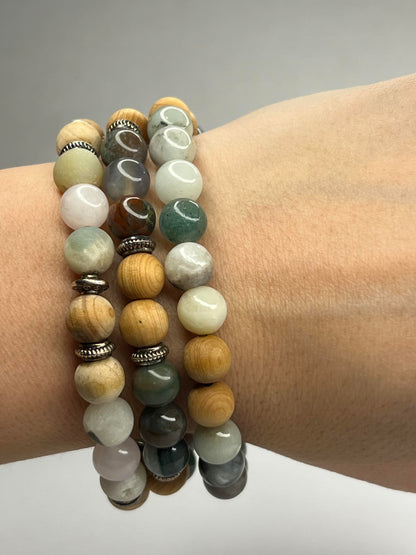 Jasper with Wood and steel