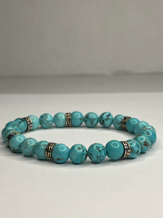 Blue Turquoise Marble with steel