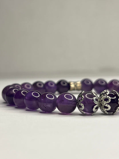 Amethyst with steel